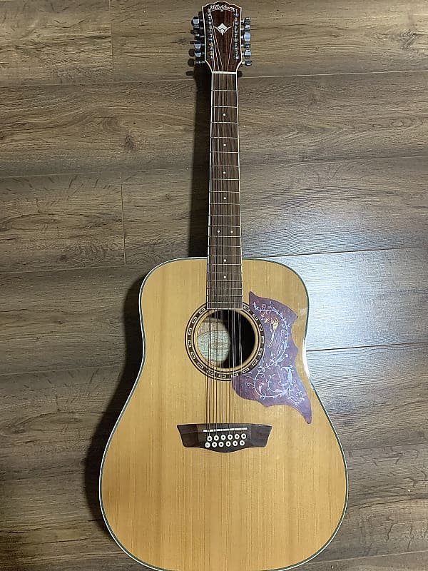 Washburn 12String Acoustic Guitar D10s/12NAT Traditional Reverb UK