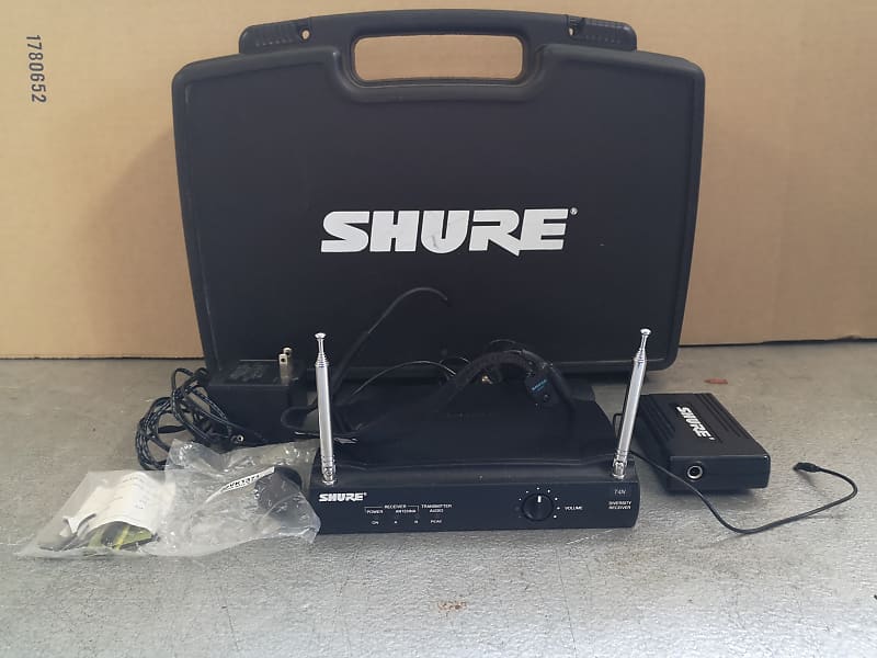 Shure T4N Wireless Headset Microphone System Frequency 182.200MHz Great Condition