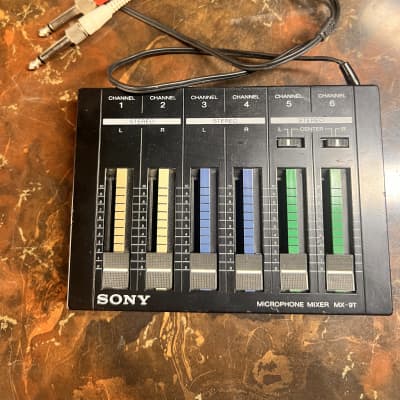 SONY MX-9T 1980's 6-Channel mini-mixer | Reverb