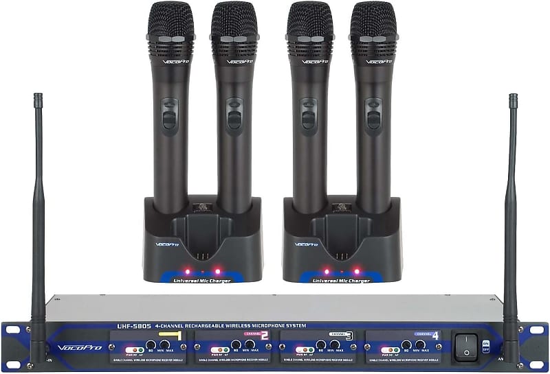 VOCOPRO UHF580510 Professional Rechargeable 4 Channel UHF | Reverb