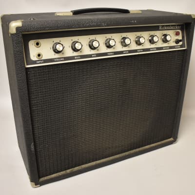 1979 Rickenbacker TR25 1x12 Solid-State Combo Amplifier Black image 2
