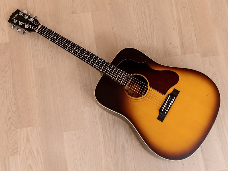 Greco 101 Gibson J-50 Style Acoustic Guitar 1980s Mahogany