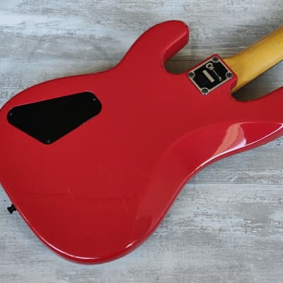 1985 Charvel Jackson Japan Model 2B PJ Bass (Red) image 10