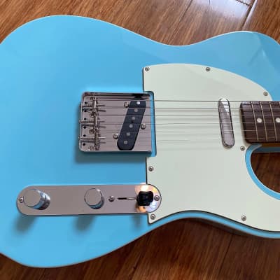 Fender Telecaster 1962 Custom Reissue Rare Domestic Finish 2017 Daphne Blue MIJ Japan image 6