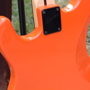 Fender Squier Bullet Stratocaster Traffic Cone Orange Finish Single Humbucker Electric Guitar image 18