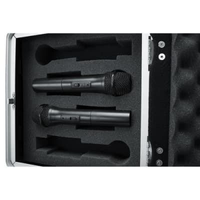 Gator ATA Molded Case for 4 Complete Wireless Mic Systems; half rack GM-4WR image 9