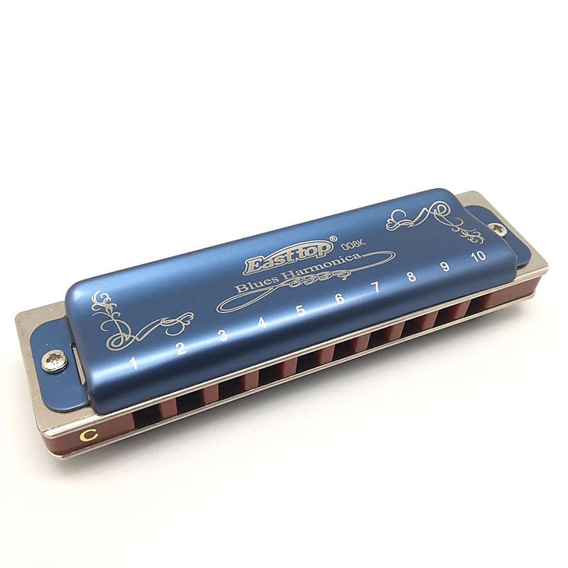 Easttop Blues Harp T008K Blue in C | Reverb