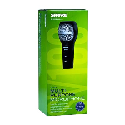 Shure SV100-W Multi-Purpose Dynamic Microphone + Mic Stand image 4