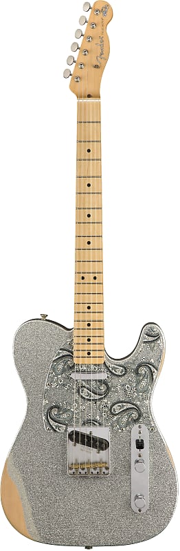 Fender Brad Paisley Road Worn Telecaster - Silver Sparkle image 1