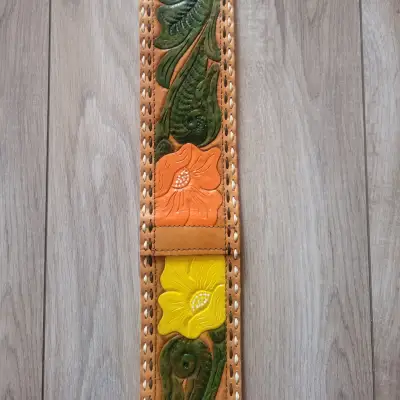 Vintage Country Western Hippie Hand Made Strap Tooled Leather Personalized 'STEVE' image 5