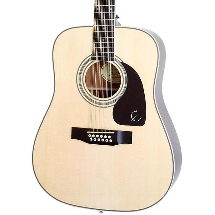 Epiphone DR-212 Dreadnought 12-string - Natural | Reverb