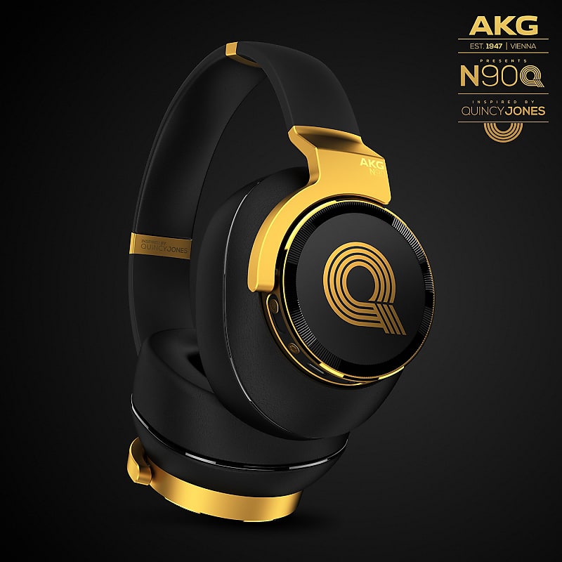 AKG N90Q LE Reference Class Auto-Calibrating Noise Cancelling Headphones (Gold) image 1
