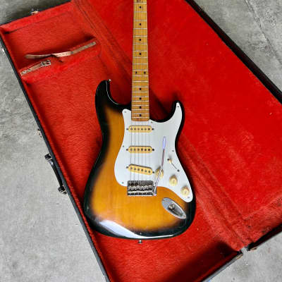 Fender Stratocaster ST-57 c 1980’s Sunburst original vintage H serial MIJ Japan E Jv image 6