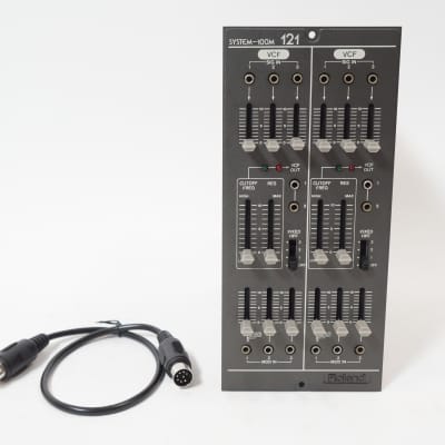 Roland SYSTEM-100M Model 121 Dual VCF Modular Analog Synthesizer w/ 8-pin Cable