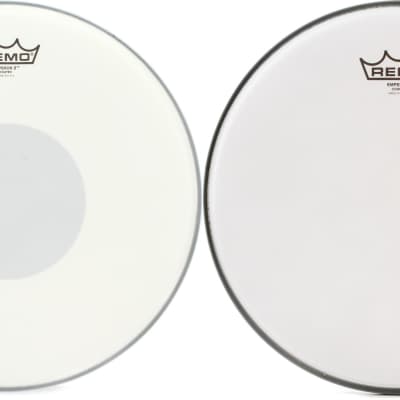 Remo Emperor X Coated Drumhead - 14 inch - with Black Dot  Bundle with Remo Emperor Coated Drumhead - 12 inch image 1