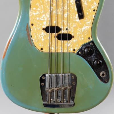 1967 Fender Mustang Bass Daphne Blue image 2