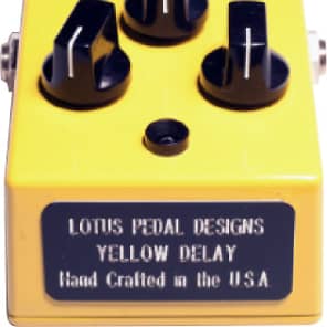 Lotus Pedal Designs Yellow Analog Delay Guitar Pedal - FREE 2 Day Delivery! image 1