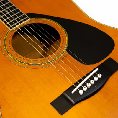 Yamaha FG-250D Acoustic Guitar - Nippon Gakki Japan - Natural - Vintage image 11