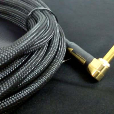 26ft David Laboga / High End Instrument Cables / Perfection Gold in BLACK Best for your Guitar sound Bild 6