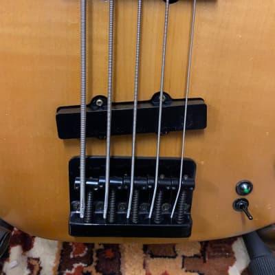 Vintage Hohner Professional B Bass V 5 String Thru Neck Active Guitar image 4