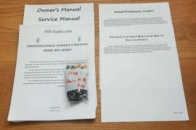 Yamaha C40 restoration kit filter capacitor repair rebuild fix  			