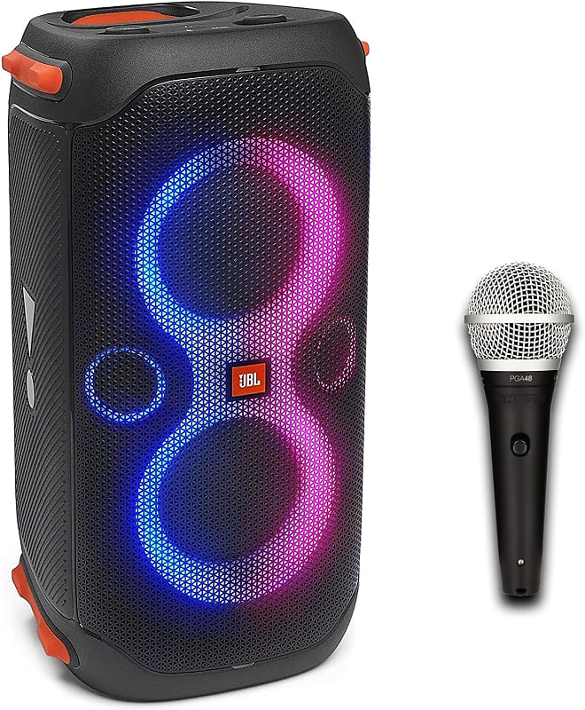 JBL PartyBox 110 Portable Wired Microphone Speaker Bundle 160W
