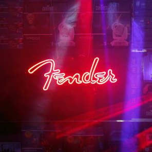 Fender shop neon light