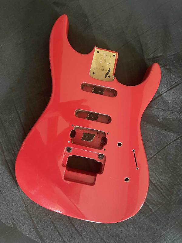 Late 80s Charvel 375 / 475 DLX Body - Metallic Red | Reverb