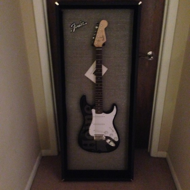 Super RARE Fender Wall mounted Guitar Display stratocaster Reverb