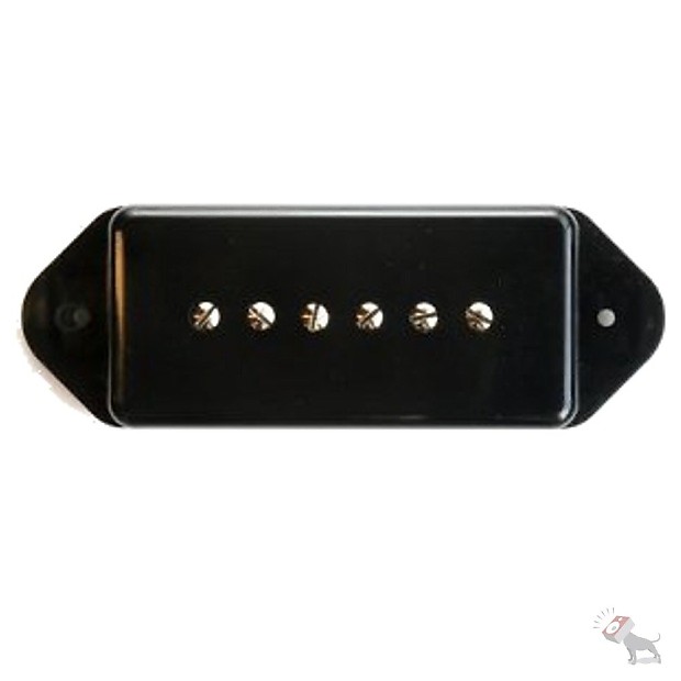 Bare Knuckle Warpig 'Pig 90 Dogear Soapbar Bridge Pickup in Black