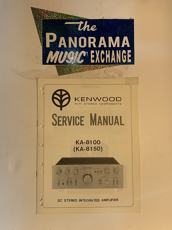 Kenwood Service Manual KA-8100 (KA-8150) 1977  			