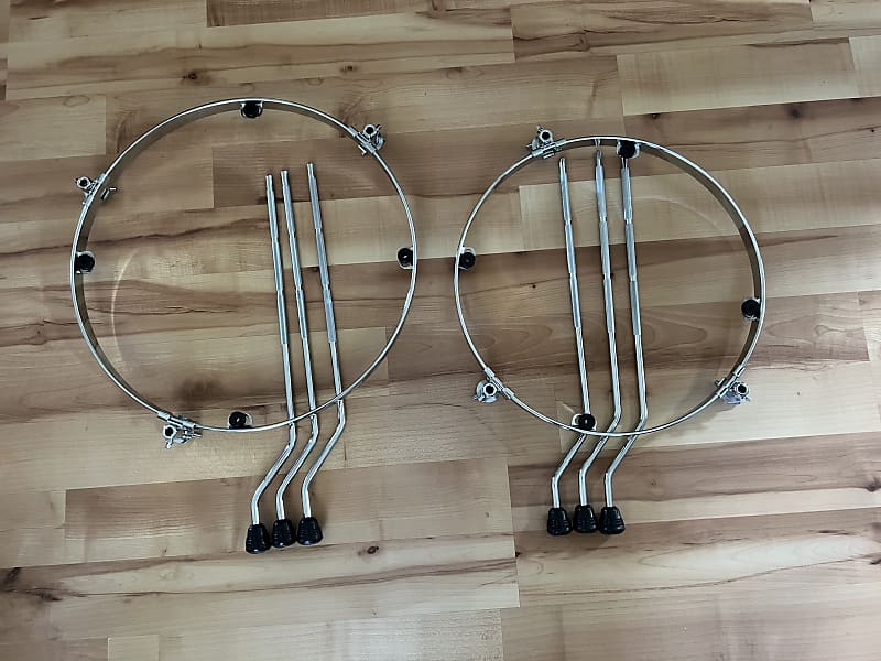 14" & 16” 8 Lug DSS Floor Tom Cradle Suspension Rims R.I.M.S Reverb