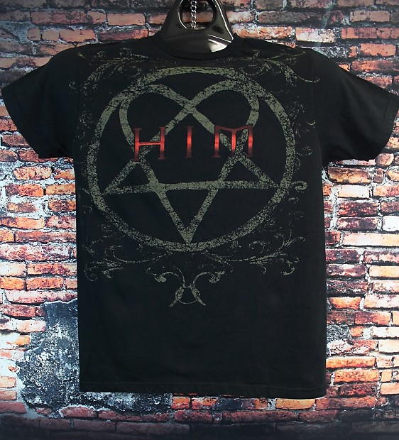 HIM Band T-shirt Heartagram Symbol Medium | Reverb