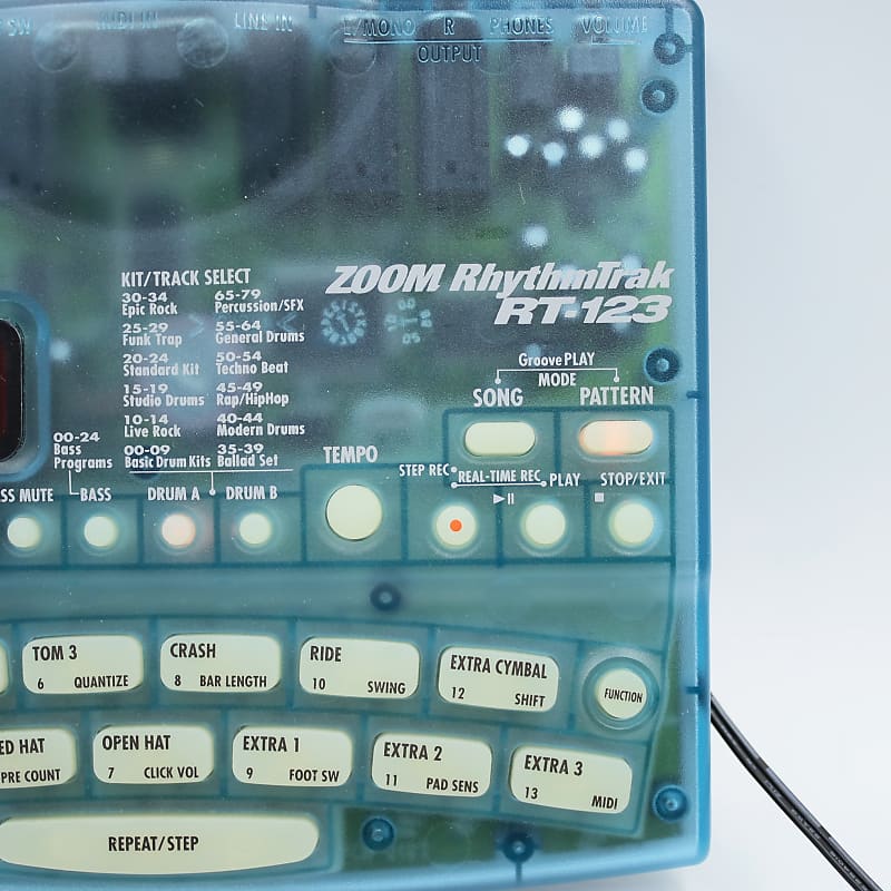 Zoom RT-123 Rhythm Trak 123 With Original Box AC Adapter Drum 