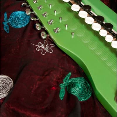 Paloma SBJG Pro Electronic Shahi Baaja with Soft Case & Pickup - Green image 4
