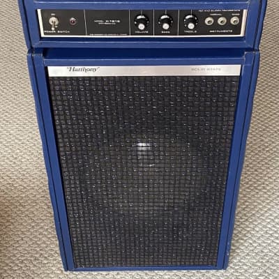 Harmony Amp tuck and roll copy 1970’s Blue for sale