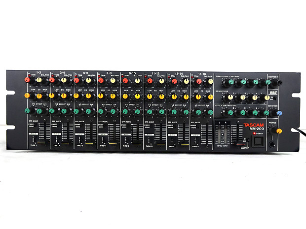 TASCAM MM-200 16-Channel Rackmount Keyboard / Line Mixer image 1