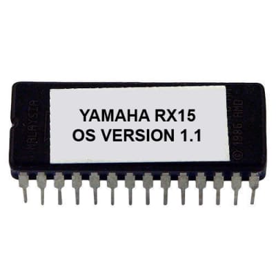 Yamaha RX15 RX-15 Firmware Version 1.1 Firmare OS Rom Eprom Drum Machine