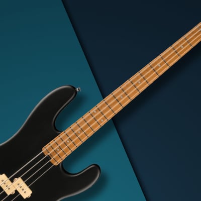 Charvel ProMod San Dimas PJ IV 4-String Bass Guitar (Satin Black) - Professional-grade Electric Bass with Precision-Jazz Pickup Configuration Bundle with Charvel Hardshell Case image 7