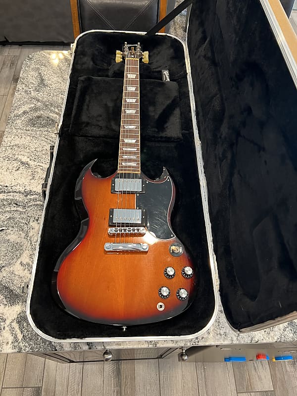 Gibson SG Standard 2015 Fireburst with Gold Case image 1