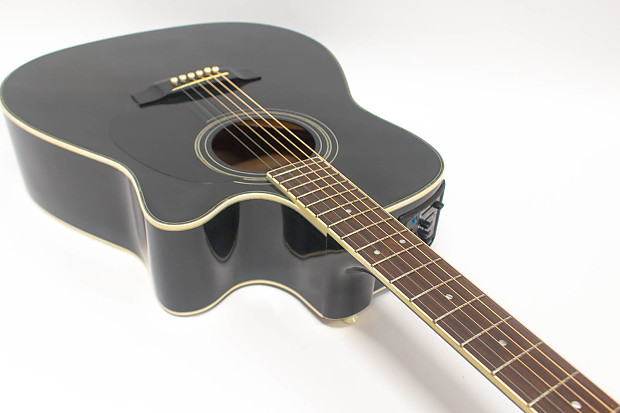 Takamine EG 334 BC G Series Acoustic Electric Guitar with Gig Bag Black
