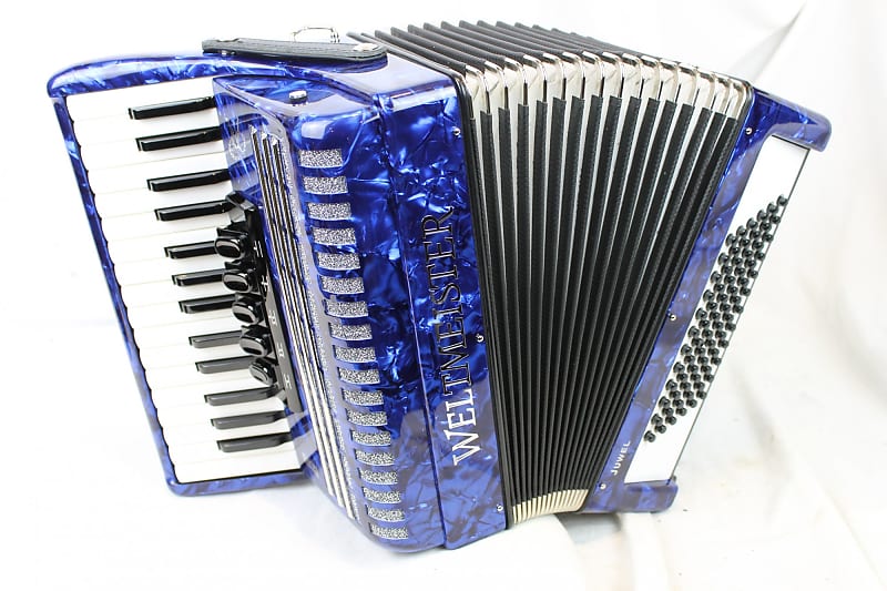 NEW Blue Weltmeister Juwel Piano Accordion LMM 30 72 image 1