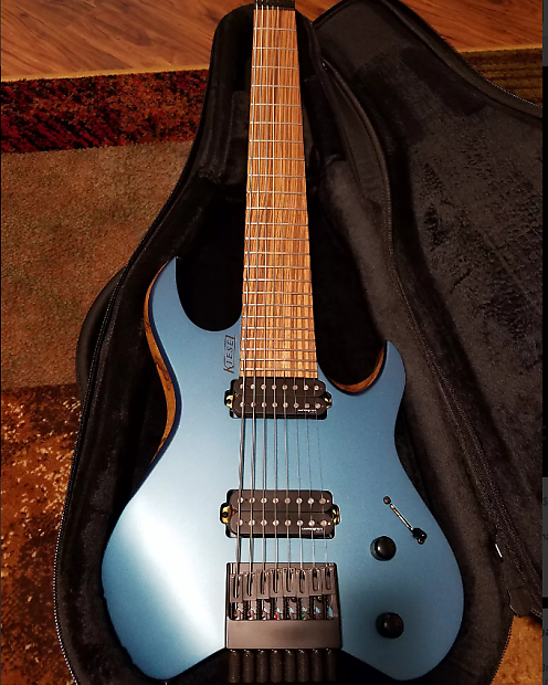 Kiesel Vader 8 string headless guitar with Lundgren M8s image 1