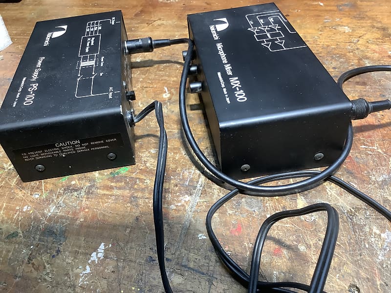 Nakamichi MX-100 Microphone Mixer + PS 100 Power supply | Reverb