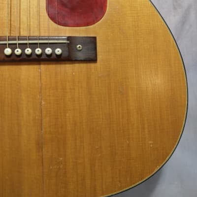 Harmony VINTAGE, RARE, H162 Flat Top Acoustic Guitar 1960s - Natural image 4