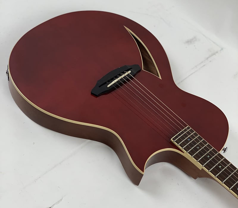 ESP LTD TL-6 Wine Red Thinline Acoustic-Electric Guitar B