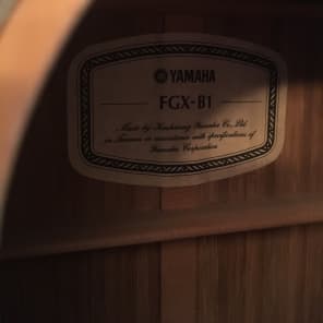 Yamaha  FGX-B1 Rare Bamboo Guitar image 7