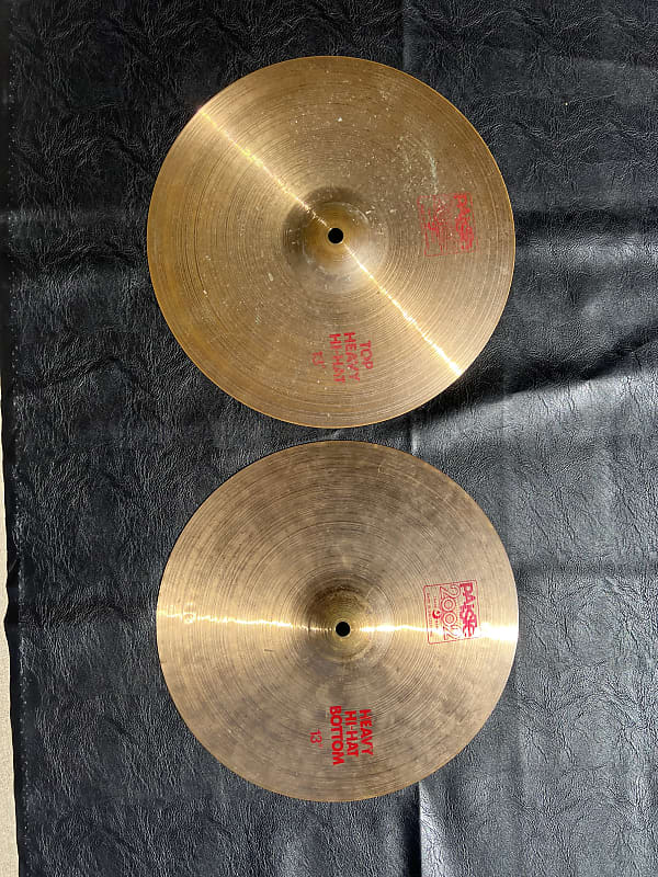 Paiste 13" 2002 Heavy Hi-Hat Cymbals (Pair) 1980 - 2004 image 1