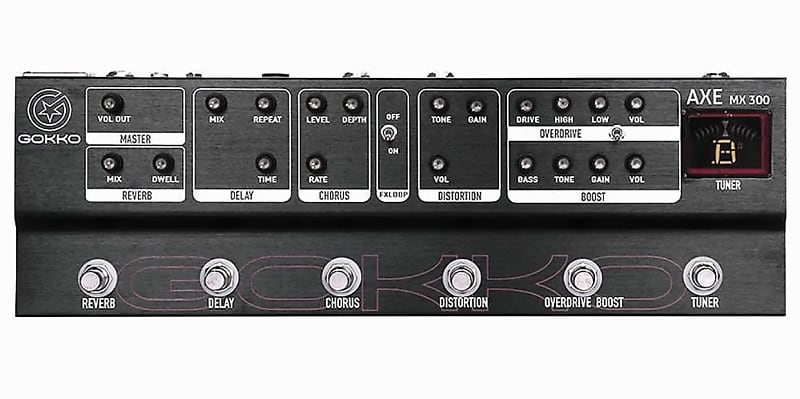 GOKKO AXE MX-300 Analog electric guitar multi effect pedal board