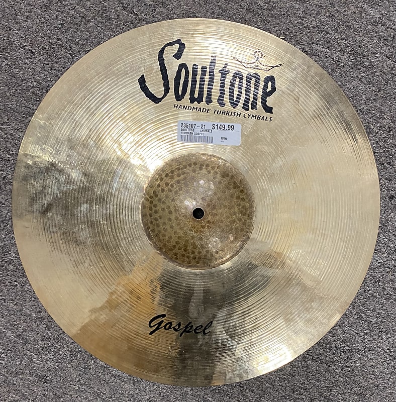 Soultone Gospel 18 crash cymbal Reverb